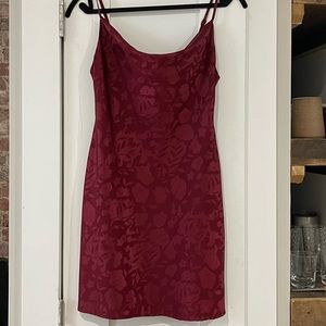 Cowl neck slip dress